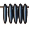 Druppelkraal 4x16mm metallic grijsblauw 25st.