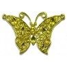 Hanger vlinder 30mm goudkl. voor 2+3mm simili
