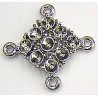 Tussenstuk 20mm zilverk 4-oog voor 3-4mm similist.