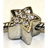 Pandorastyle kraal ster met strassjes p.st