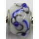 Pandostyle kraal 14mm wit met blauw