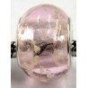 Pandorastyle kraal roze glow in the dark p.st