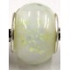 Pandorastyle kraal wit glow in the dark p.st