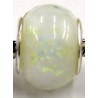 Pandorastyle kraal wit glow in the dark p.st