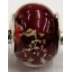 Pandorastyle kraal rood glow in the dark p.st