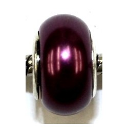 Pandostyle kraal 14mm parel aubergine p.st.