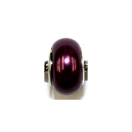 Pandostyle kraal 14mm parel aubergine p.st.