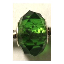 Pandorastyle kraal 12mm facet groen p.st