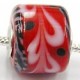 Pandorastyle 3mm gat rood zw/wit motief