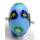 Pandorastyle 3mm gat blauw m. stippen