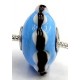 Pandorastyle 3mm gat blauw wit/zwart