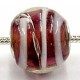 Pandorastyle kr. 3mm gat 15mm rond amethist/wit