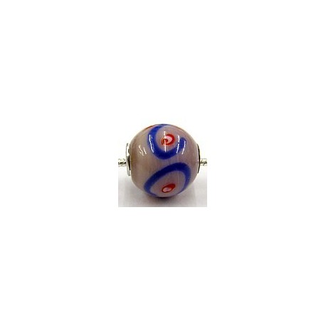 Pandorastyle kr. 3mm gat 15mm rond mauve/bewerkt