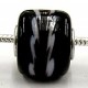 Pandorastyle kr. 3mm gat 13mm ton zwart/strepen