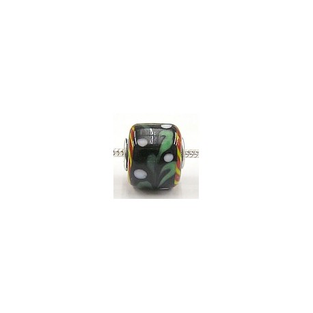 Pandorastyle kr. 3mm gat 13mm ton zwart/bewerkt