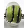 Pandorastyle kraal tr.geel bruine streep