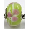 Pandorastyle kraal tr. geel/groen + bloem