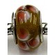 Pandorastyle kraal cognac transparant roze bloem