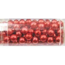 Gutermann glaskralen 6mm rood ca.100st.