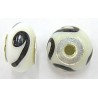 Pandorastyle 18mm wit/zwart 925 zilverkern