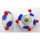 Pandorastyle 18mm wit/rood+blauw 925 zilverkern