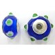 Pandorastyle 20mm tr.blauw/wit+groen 925 zilverker