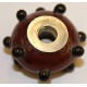 Pandorastyle 20mm bruin/zwart 925 zilverkern