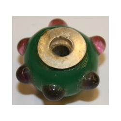 Pandorastyle 18mm groen/pukkels 925 zilverkern