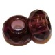 Glaskraal 12mm gat 5mm transp. amethyst p.st.