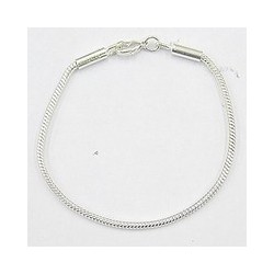 Armband 15cm met 3mm oog verzilverd