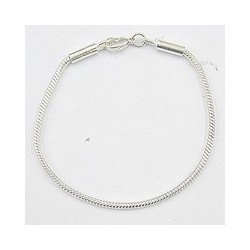 Armband 17cm met 3mm oog verzilverd