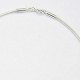 Collier 43cm met 3mm oog verzilverd