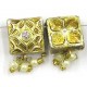 2-rij spacer vierkant 13mm goud p.st.