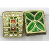 4-rij spacer rchthoek 19x15mm groen p.st.