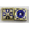4-rij spacer vierkant 18mm blauw p.st.