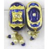 2-rij spacer ovaal 17mm blauw p.st.
