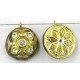 hanger rond 16mm goud p.st