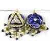hanger rond/driehoek 20mm blauw p.st