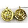 Hanger rond 14mm goud p.st