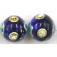 Kraal rond 10mm blauw p.st