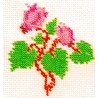 Borduurpakket cyclaam rose/paars 9x10cm