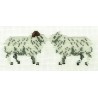 Borduurpakkel bok en schaap 7x17cm