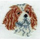 Borduurpakket King Charles Spaniel 10x10cm