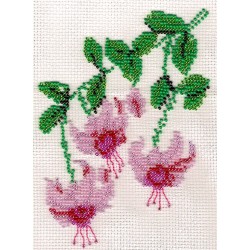 Borduurpakket Fuchsia 13x17cm.