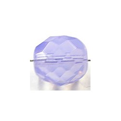 Facetkraal 12mm transp opalineblauw 10st.