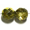 Facetkraal 10mm citrien-metallic 10st