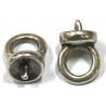 Stiftoog 10 mm oudzilverkl. 5 stuks