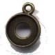 Hangkastje 2X10mm rond oud goud