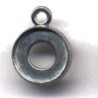 Hangkastje 2X10mm rond mat zilver