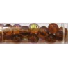 Gutermann regenboogparels 8mm bruin 14st.